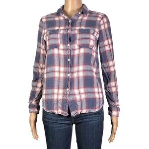 Mossimo Boyfriend Fit Flannel Shirt Medium